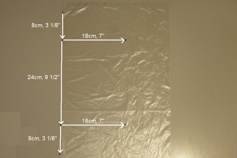 Making the Indoor Diamond kite - Step 1a