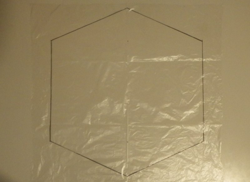 Making the Indoor Rokkaku kite - Step 1d