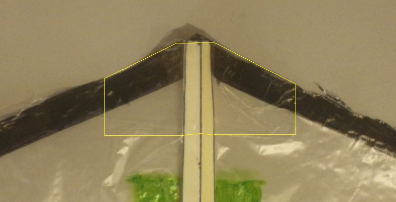 Making the Indoor Rokkaku kite - Step 4b