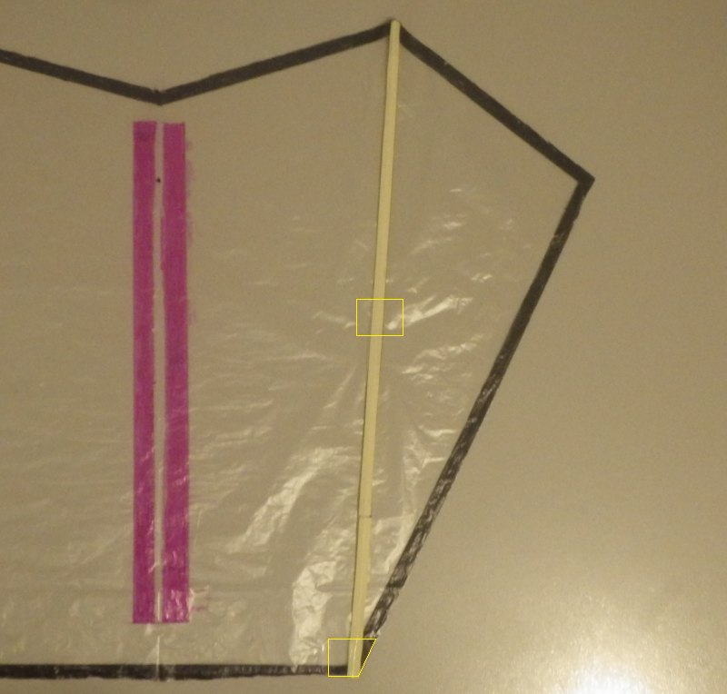 Making the Indoor Sled kite - Step 4c