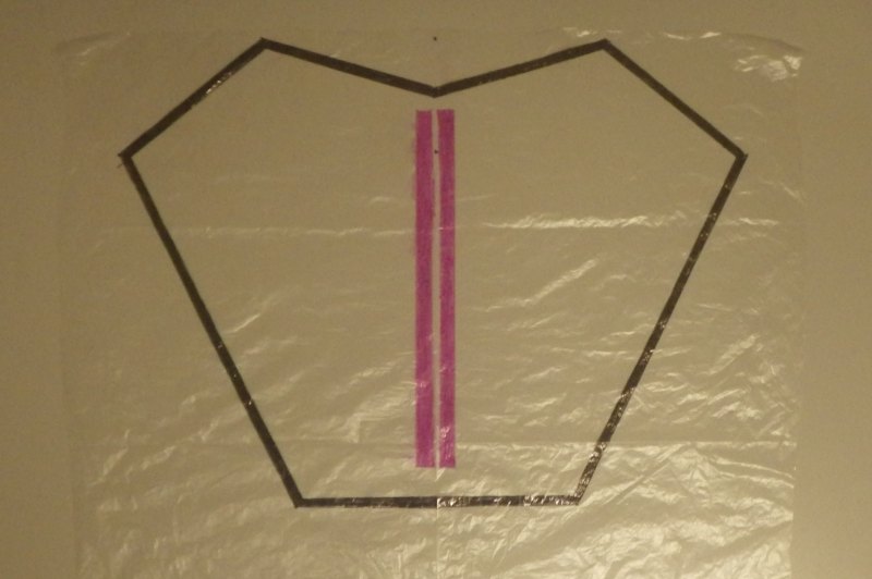 Making the Indoor Sled kite - Step 2a