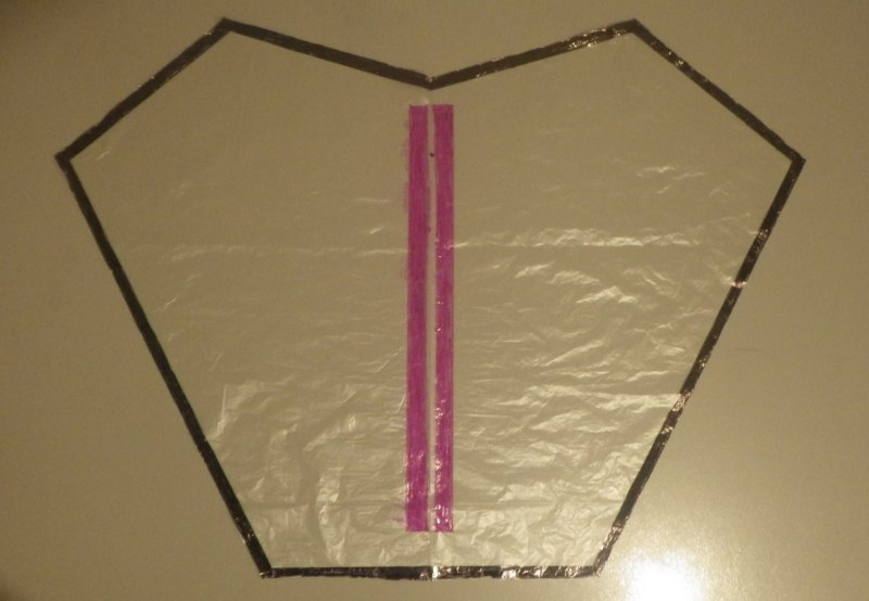 Making the Indoor Diamond kite - Step 2b