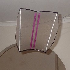 MBK Indoor Sled kite in flight.