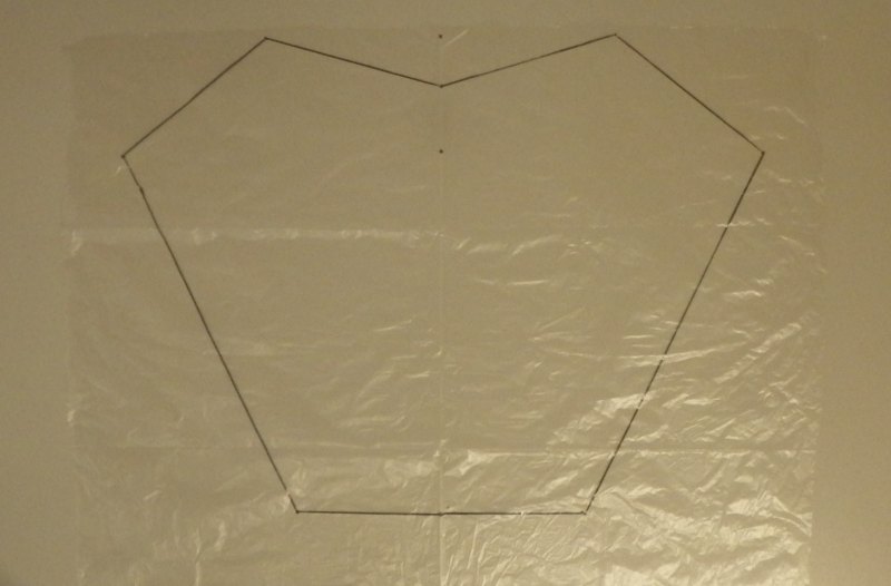 Making the Indoor Sled kite - Step 1d