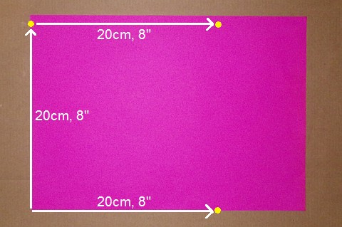 Making the Minimum Tetra kite - Step 1a