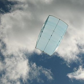 The MBK Multi-Dowel Sled kite in flight. The MBK Multi-Dowel Sled kite in flight.