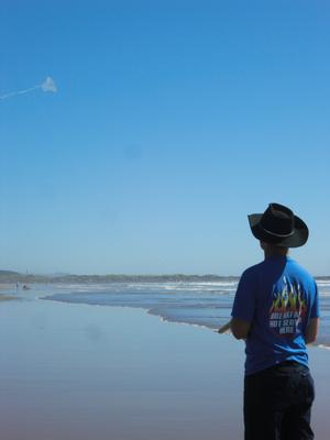 Getting overpowered by the wind!