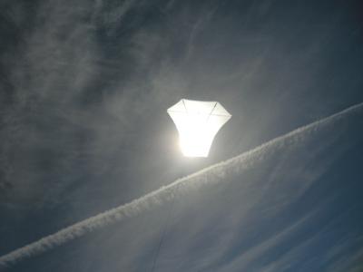 Cool halo around the kite at the college