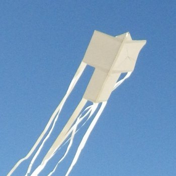 Paper Sode Kite - Of Kite Line And Fishing Line (Flight Report)