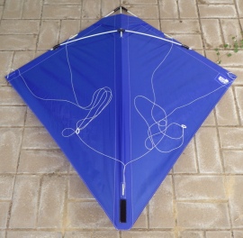 Adults Kids Outdoor Sport Toy PETER POWELL Dual Line Stunt Kite MKIII WHITE