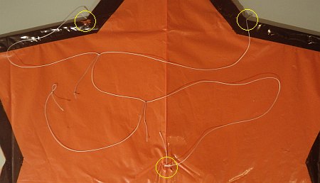 Skewer Star kite - step 8