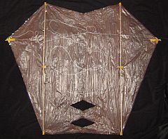 The Dowel Sled Kite - back view