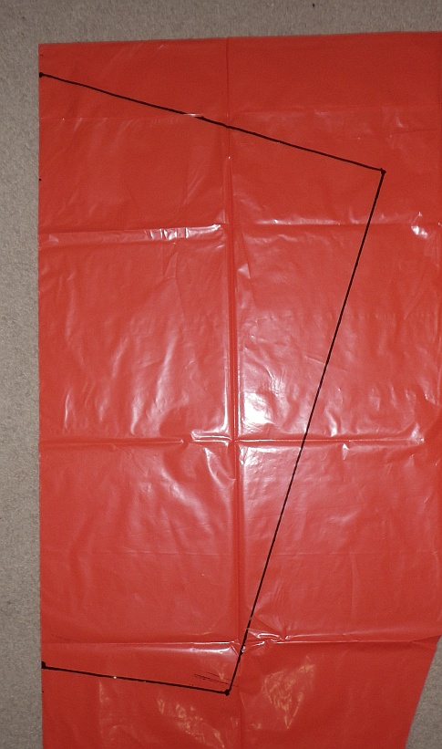 The Soft Sled kite - cell outline. MBK Soft Sled kite - cell outline