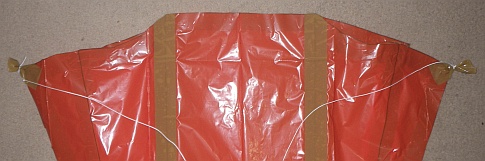 MBK Soft Sled kite - towing points tied