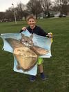 My son with the totoro sode kite
